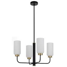 Jaramillo 4 Light Metal & Glass Pendant